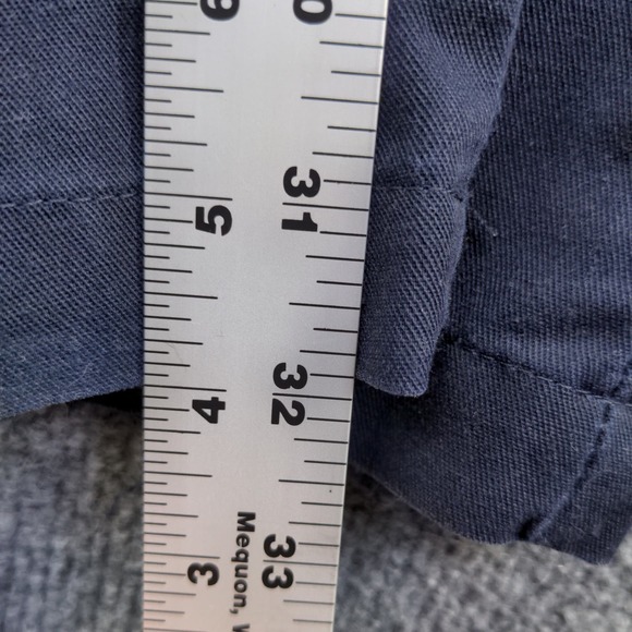 FedEx Stan Herman Men's Uniform Pants Blue Size 34R-33 Reflective Employee - Picture 11 of 12